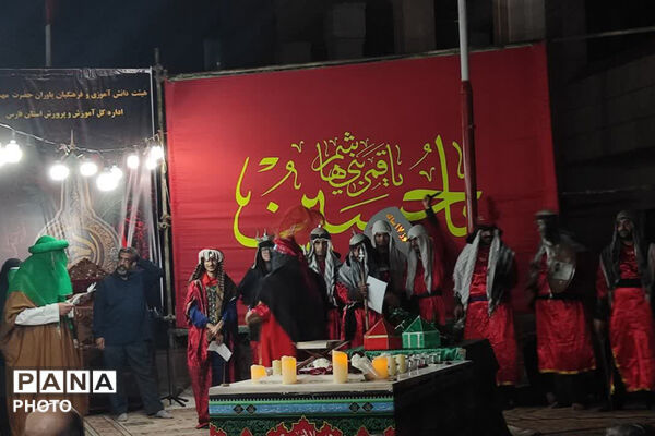 سوگ شب هشتم محرم در جوار مزار شهید گمنام آموزش و پرورش فارس