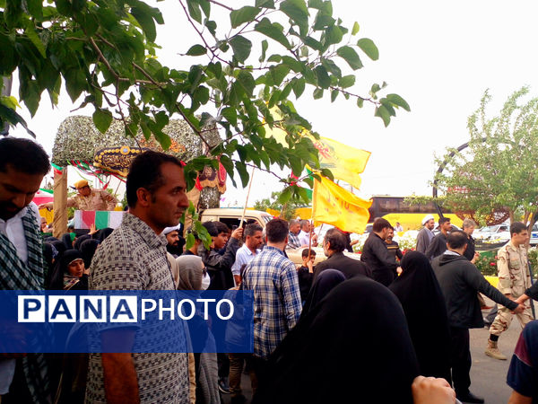 مراسم تشییع و خاکسپاری دو شهید گمنام دوران دفاع مقدس در قم