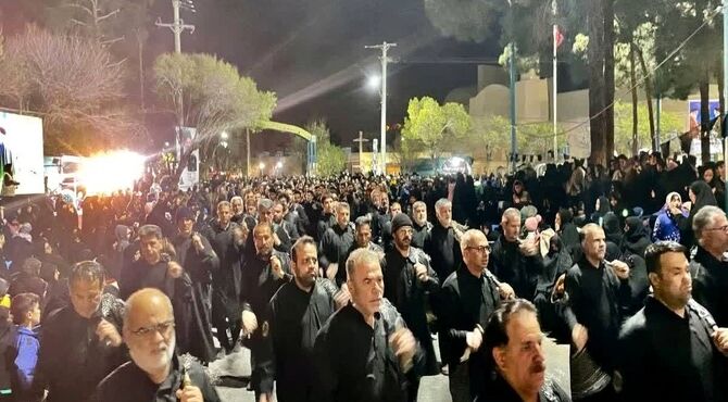اجتماع بزرگ حماسی مردم شهرستان ابرکوه