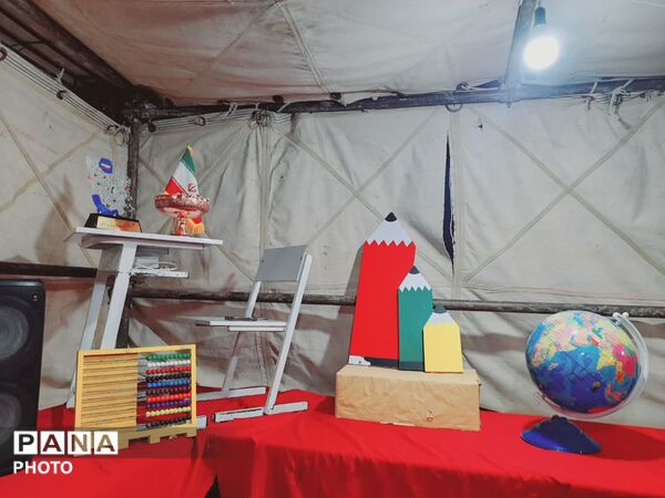 موکب دبستان سرای امید در پاتوق نوجوان مبارز تفت