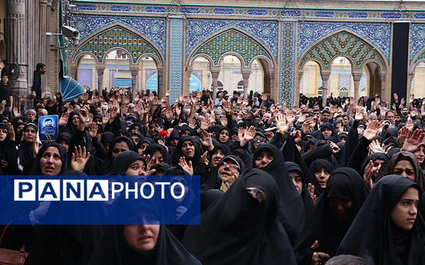 وداع با پیکر مطهر شهید سیدمهدی موسوی در شهرری