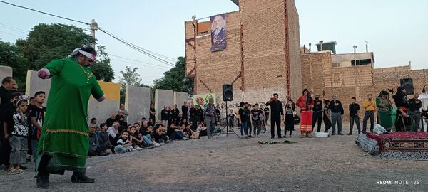 مراسم تعزیه‌خوانی در شهرستان خلیل‌آباد