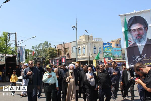 مرند یک‌صدا در سوگ رهبر شهید