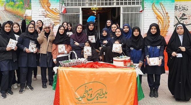 جشن نیمه شعبان در دبیرستان شهدای هسته‌ای قرچک