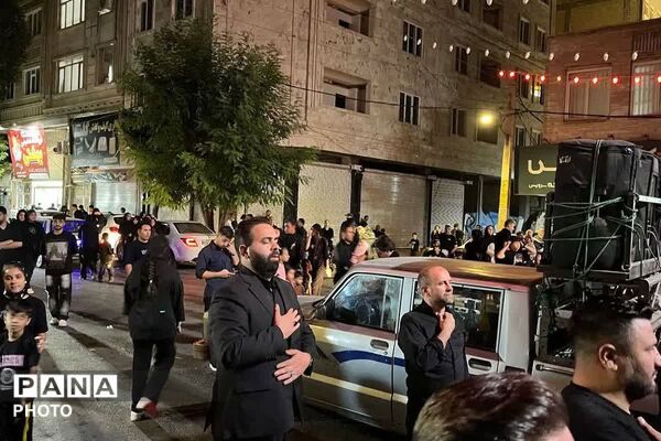 تجمع مردمی شهر صباشهر همزمان با مراسم شام غریبان  