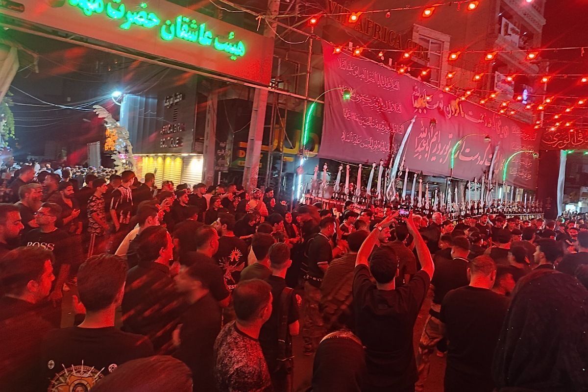 مراسم تاسوعای حسینی در شهرستان قدس