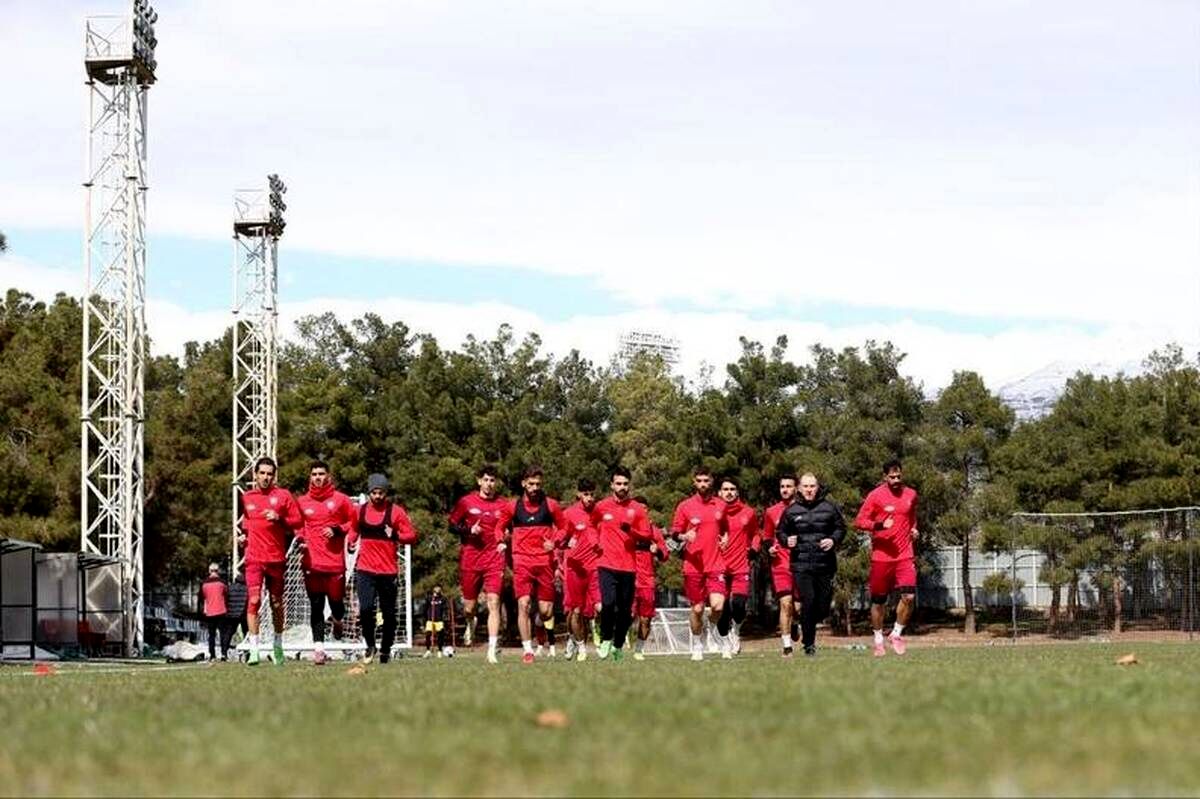 فضای کرونایی تمرینات پرسپولیس