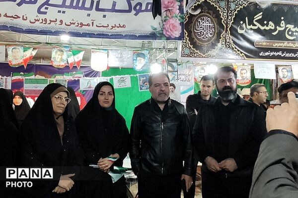 سوگواره چهلمین روز شهادت دانش آموزان ناحیه دو شهرری و مدرسه شجره طیبه در میدان نماز شهرری 