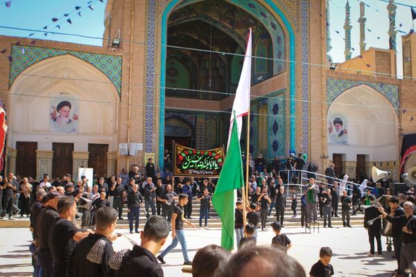 عزاداری رحلت پیامبر(ص) و شهادت امام حسن(ع) در صحن آستان مقدس سلطانعلی(ع) مشهداردهال کاشان