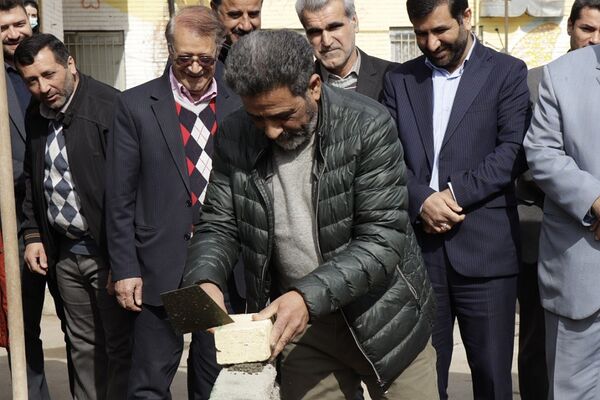 آیین خشت‌گذاری مدرسه مشارکتی قائم آل محمد (عج) پاکدشت 