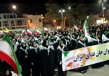 نمایش عظیم اقتدار ملی و رزمایش سراسری در شهرستان زارچ