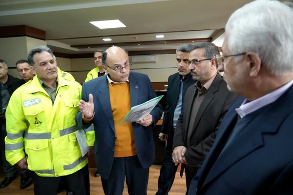 بازدید استاندار از مانیتورینگ و دیسپاچینگ شرکت گاز خراسان شمالی