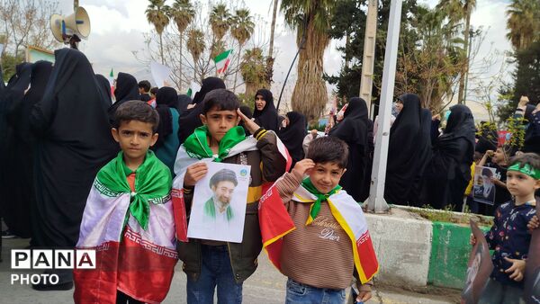 خروش مردم مومن و انقلابی شهرستان پلدختر در راهپیمایی روز جهانی قدس
