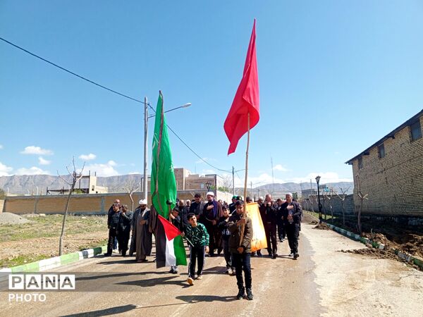مردم شهر تیتکانلو در سوگ چهلمین روز شهادت رهبر معظم انقلاب