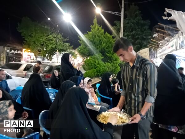 مراسم یادبود رهبر شهید در موکب آموزش و پرورش علی آبادکتول