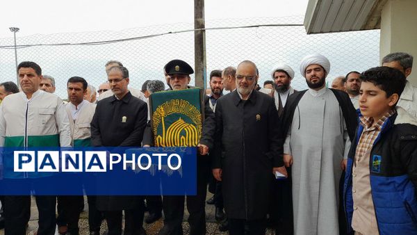 استقبال از کاروان زیر سایه خورشید در دبستان امام رضا(ع) نور