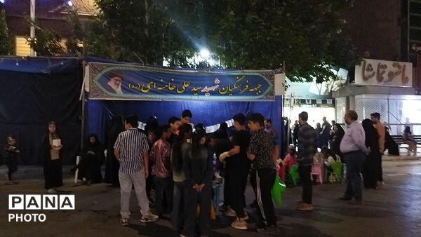 موکب جبهه فرهنگیان در صد و ششمین شب 