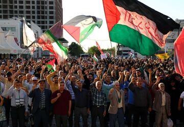 برگزاری اجتماع سراسری فریاد فلسطین در مشهد مقدس 