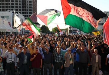 برگزاری اجتماع سراسری فریاد فلسطین در مشهد مقدس 