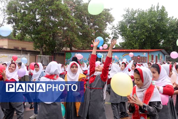 کارناوال شادی سازمان دانش‌آموزی به مناسبت روز دختر در دبستان پیامبر اعظم