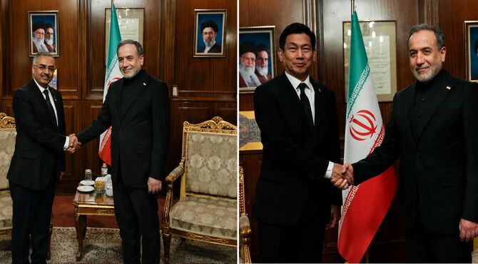 رایزنی وزیر امور خارجه با فرستاده ویژه تایلند و دبیرکل سازمان دی-۸