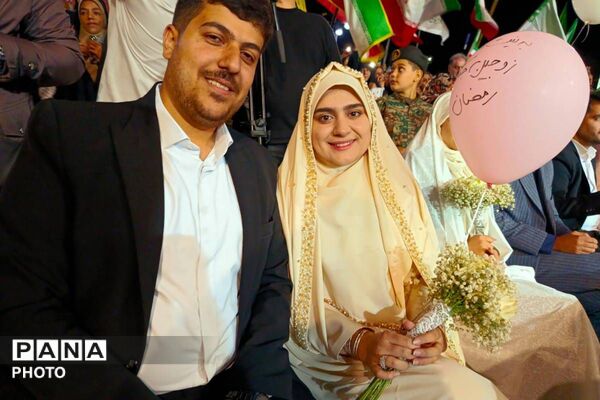 مراسم ازدواج آسان ۴۷ زوج جان فدا در شهرری