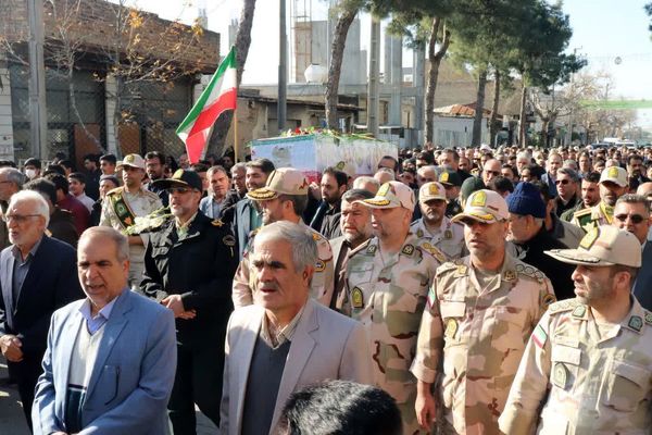 برگزاری مراسم تشییع پیکر پاک مطهر شهید مرزبانی سرهنگ دوم هادی سدیدی