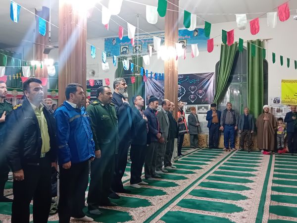 مراسم جشن دهه فجر در مسجد پنج تن آل عبا