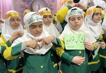 محفل نجما اولین نونهالان دختر در پیشوا همزمان با میلاد حضرت مهدی (عج)