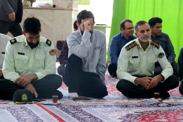 مراسم بزرگداشت هفتمین روز شهادت شهدای خدمت در مهریز