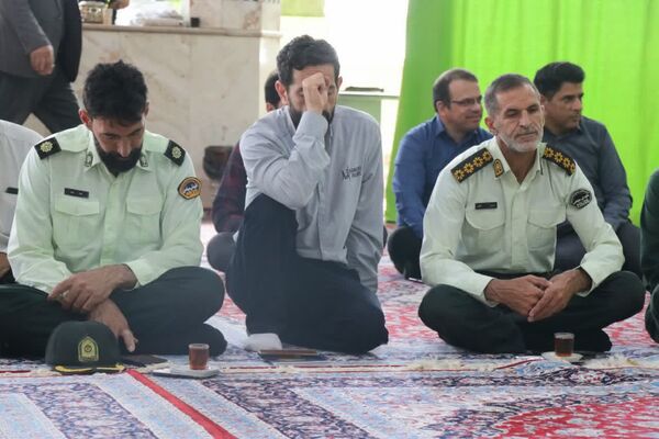 مراسم بزرگداشت هفتمین روز شهادت شهدای خدمت در مهریز