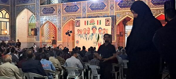 مراسم نخستین سالگرد شهدای خدمت در گلزار شهدای گمنام نیشابور 
