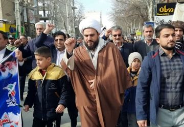 راهپیمایی ۲۲ بهمن در شهرستان صحنه