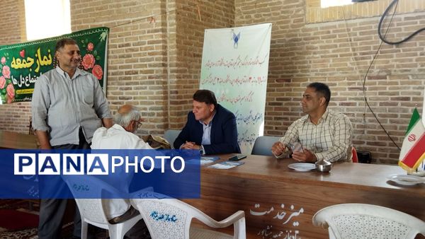 میز خدمت ادارات نیشابور در نماز جمعه 