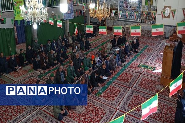 اقامه نماز عبادی،سیاسی جمعه همزمان با ایام دهه فجر در شهر بار نیشابور