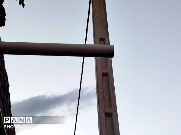 بارش رحمت الهی همراه با تگرگ در شهرستان نیشابور 