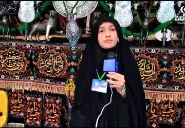 استقبال گرم مردم شهرضا از کاروان پیاده انصارالحسین