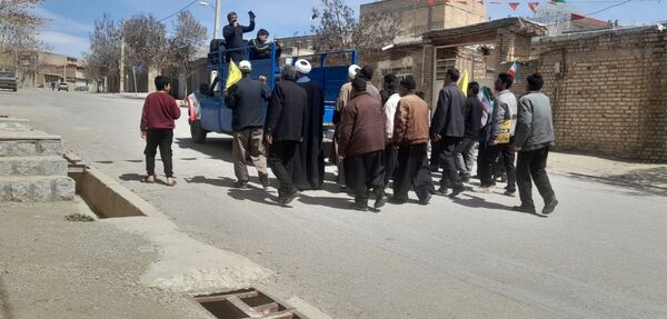 راهپیمایی روز قدس در روستای حیدری