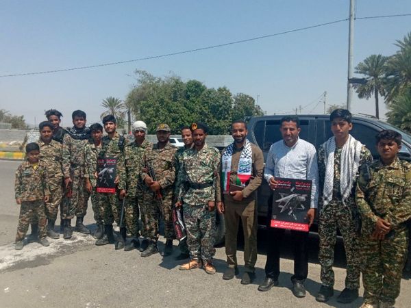 ابراز همدردی مردم سندرک و فین با مردم فلسطین در راهپیمایی روز قدس