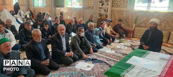 مراسم عزاداری شهادت قائد امت در روستای شیرمرد