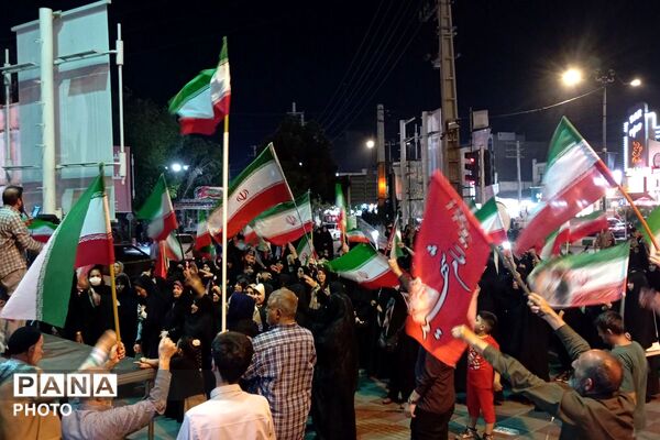 شور و حماسه مردمی در شهرستان قرچک در تجمعات مردمی