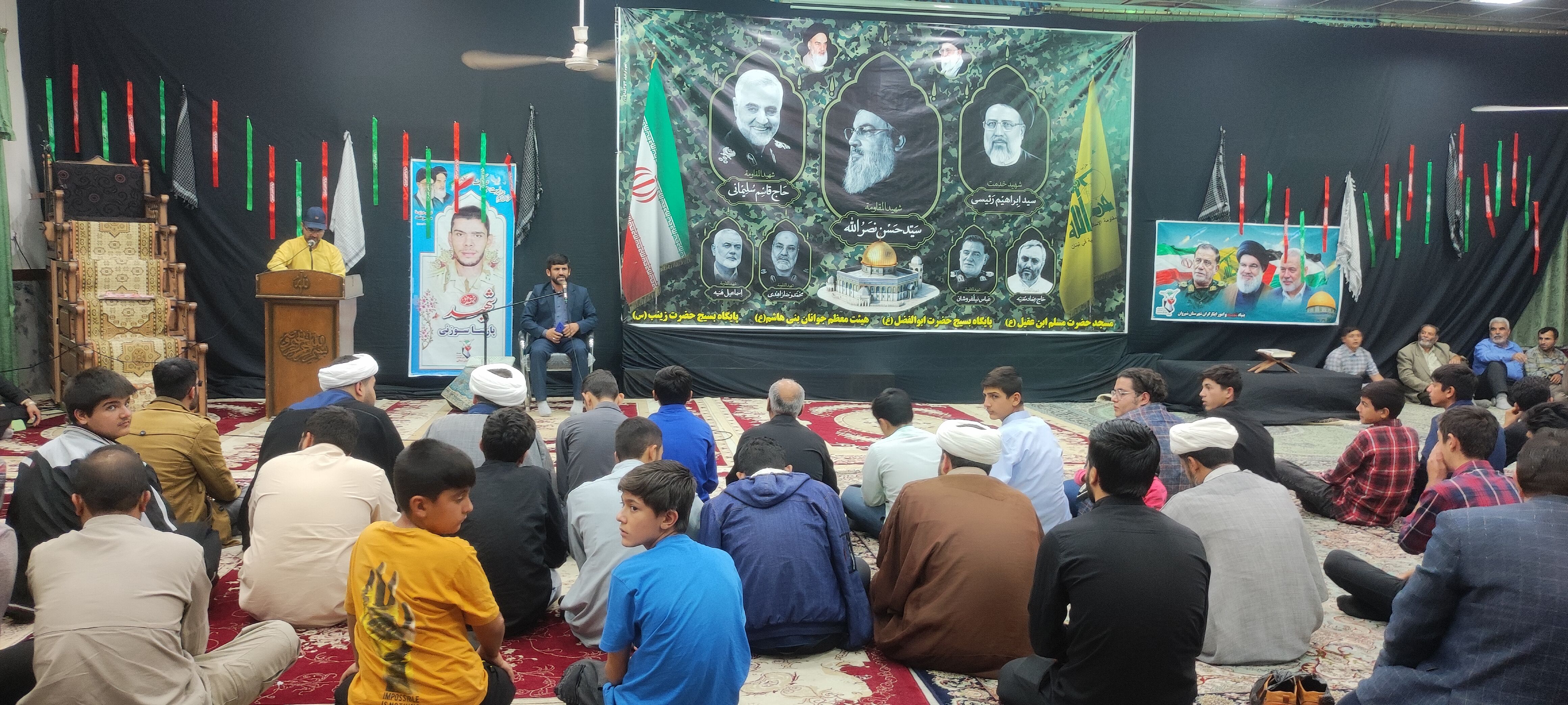 اجتماع امت حزب الله شیروان در پی شهادت شهید سید حسن نصرالله و حمایت از جبهه مقاومت و محکوم کردن رژیم صهیونیستی