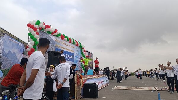 جلوه‌هایی از ورزش صبحگاهی همگانی در آشخانه 