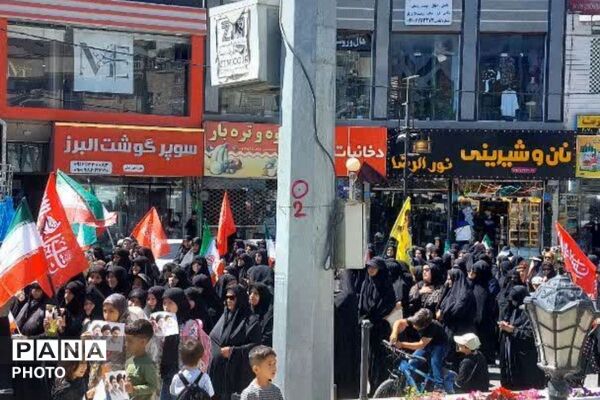 طنین «لبیک یا حسین(ع)» در مراسم جاماندگان اربعین فیروزکوه