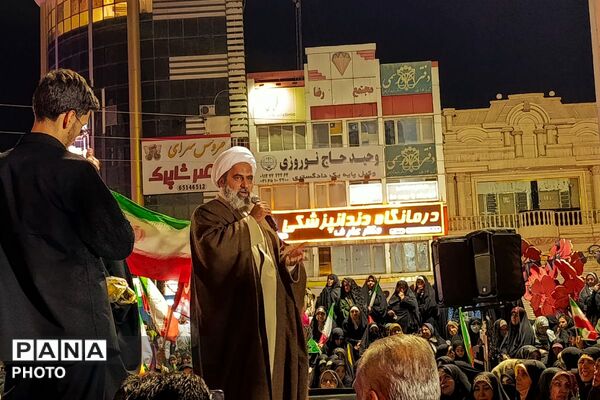  اجتماع اقتدارآمیز مردم ملارد در شب ۱۰۱ با شعار «الوعده وفا»