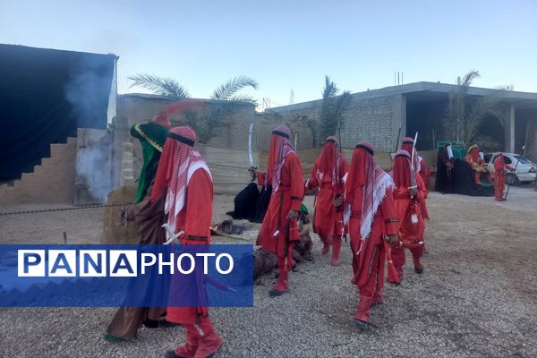 اجرای تعزیه شهادت حضرت زهرا (س) در روستای ظفرآباد شیراز
