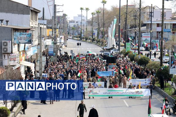 راهپیمایی روز قدس طنین آزادی خواهی برای فلسطین 