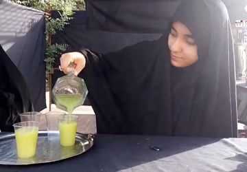 شور و حال هیات دخترانه «ریحانه الحرم» در قم