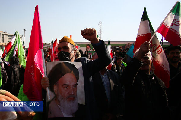 راهپیمایی محکومیت اقدامات تروریستی آمریکا و رژیم صهیونیستی علیه ملت ایران