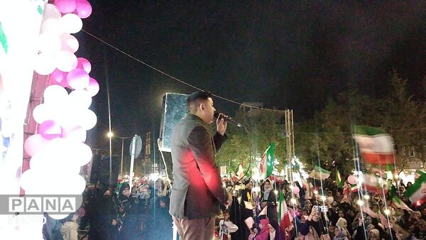 اجتماع بزرگ دختران جان فدای ایران به یاد دختران میناب 